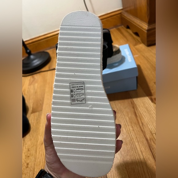 Black Strap Platform Sandals - Picture 2 of 3